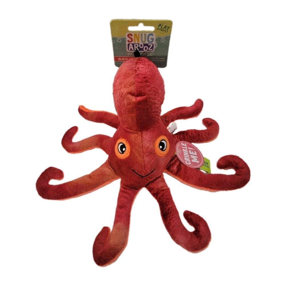 Snug Arooz Play Party Octopus Plush Toy – Olivia the Octopus – New With Tags